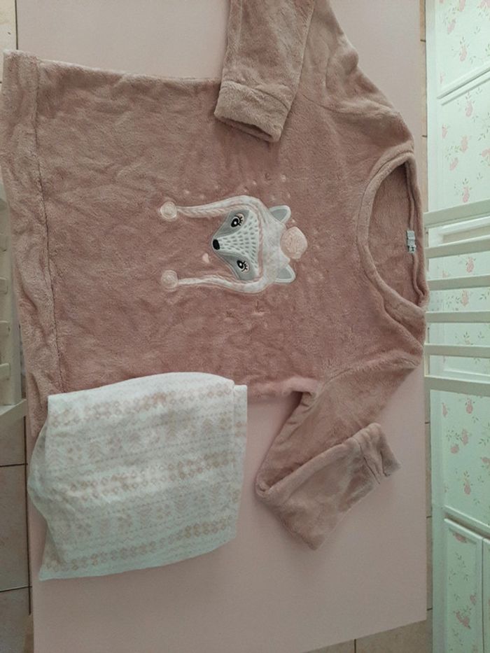 Pyjama chaud tout doux femme taille xl