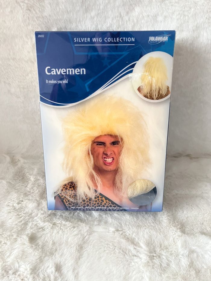 Perruque homme des cavernes Neuve