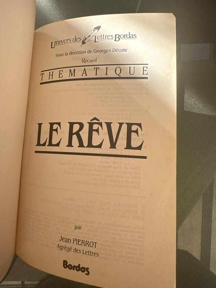 Recueil Le rêve édition bordas - photo numéro 2