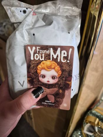 Popmart skullpanda you found me sneaky chesnut