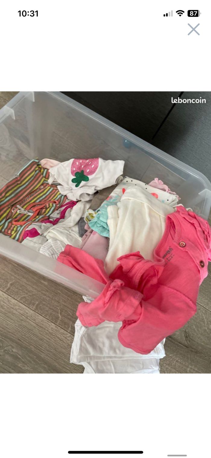 Vêtements 3 mois 2 caisses - photo numéro 2