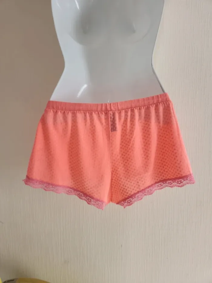 Short de pyjama Undiz corail avec dentelle taille S - photo numéro 6