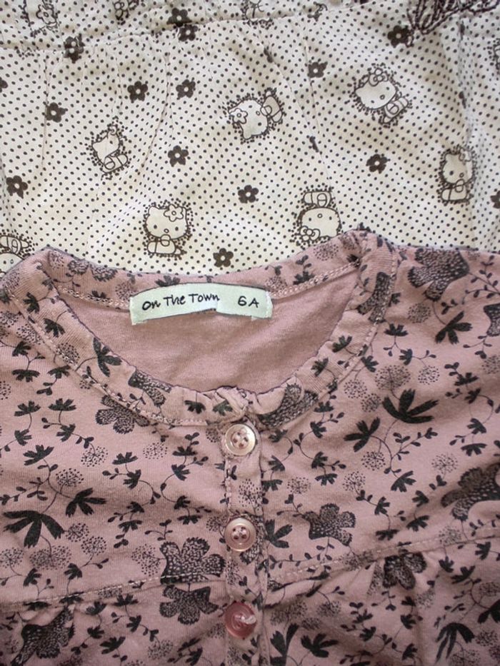 Lot de 2 blouses à manches longues 8 ans - photo numéro 4