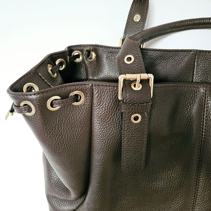 🇮🇹Sac a main 100% Cuir  Daim Chocolat verapelle🇮🇹 The genuine leather neuf - photo numéro 4