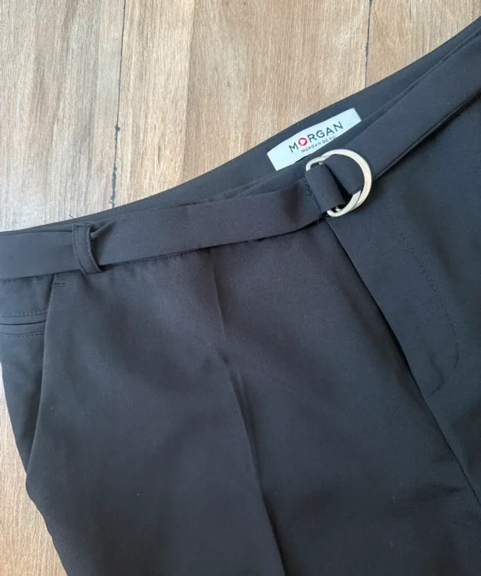 Pantalon noir Morgan coupe carotte 7/8 – Taille 42 - photo numéro 4