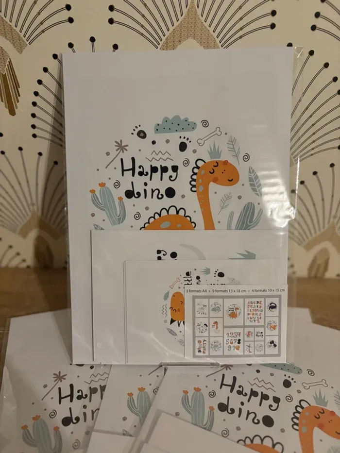 Affiches “Dino Party” pour chambre enfant