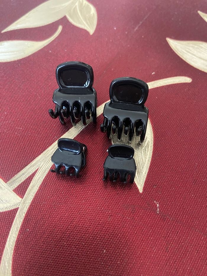 Lot de 4 pinces à cheveux noir - photo numéro 3