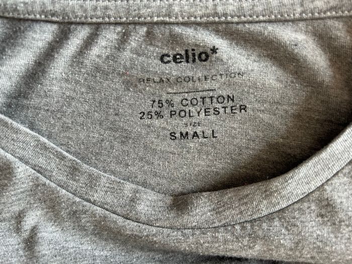 T-shirt gris chiné poche poitrine Small Celio - photo numéro 4