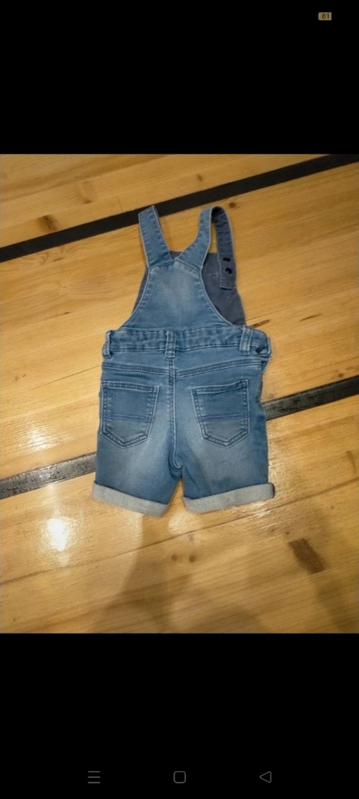 Salopette-short fille 12 mois - photo numéro 5