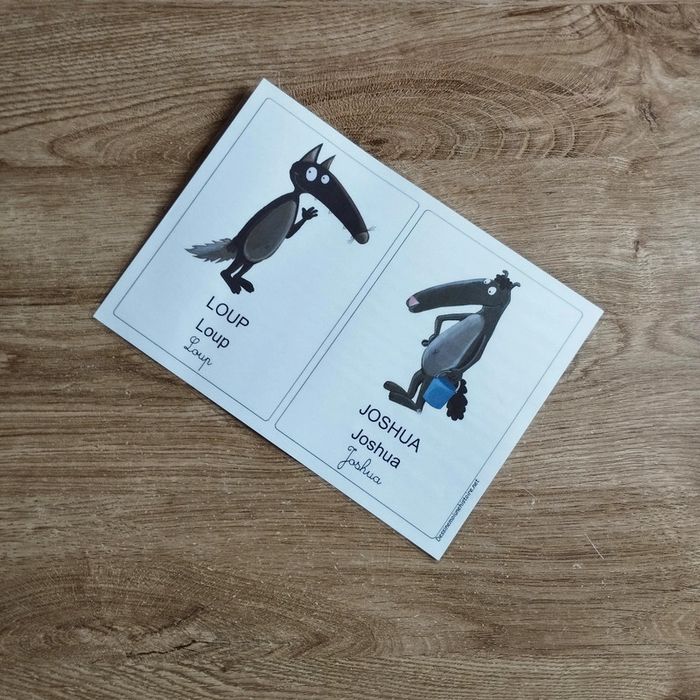 ⭐ Lot de 12 feuilles humeur plastifier Le loup qui #emyfleury_cartes - photo numéro 9
