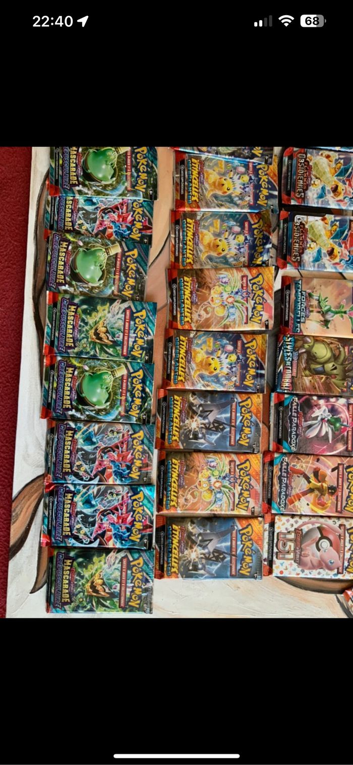 Lot de booster Pokémon français ouvert - photo numéro 2