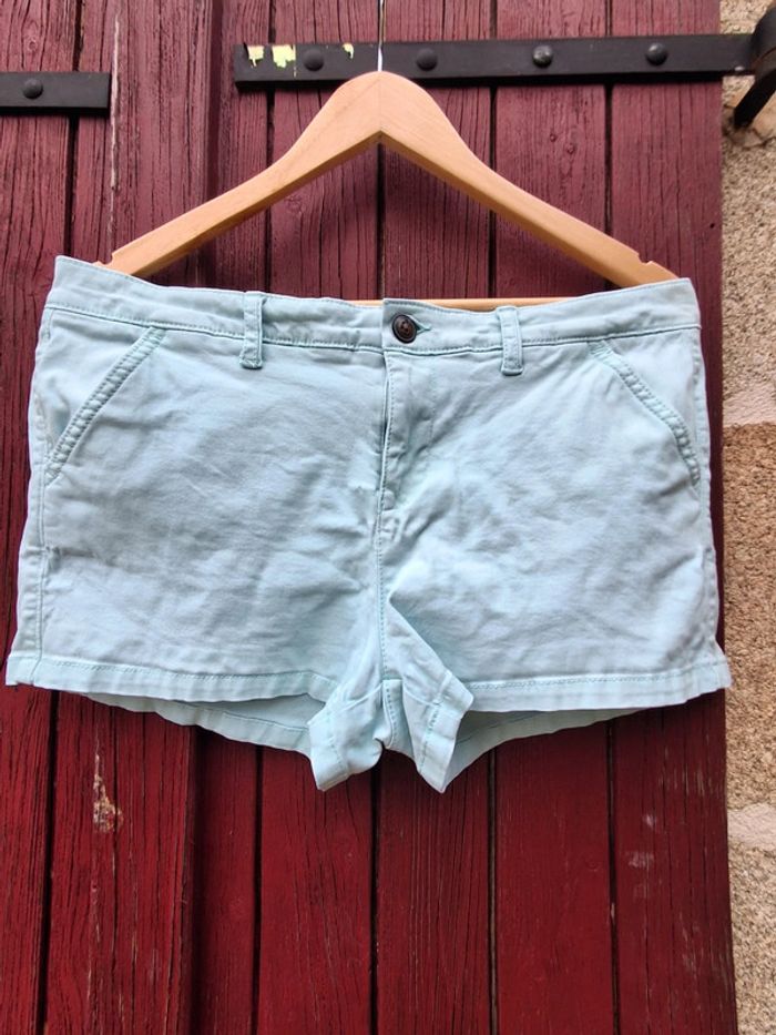 Short court bleu turquoise Superdry taille M