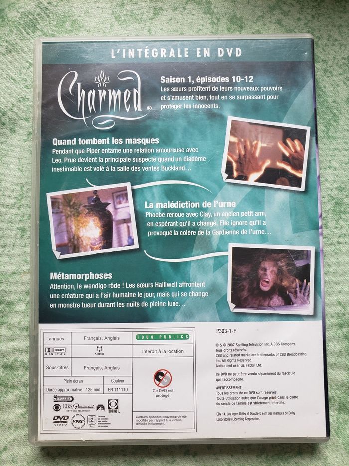 Dvd Charmed saison 1 épisodes 10-12 - photo numéro 2
