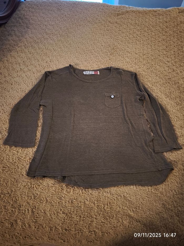 Haut léger manche ¾  ZARA 40