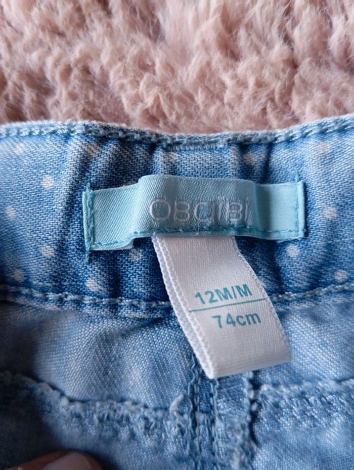 Short en jean 12 mois - photo numéro 2