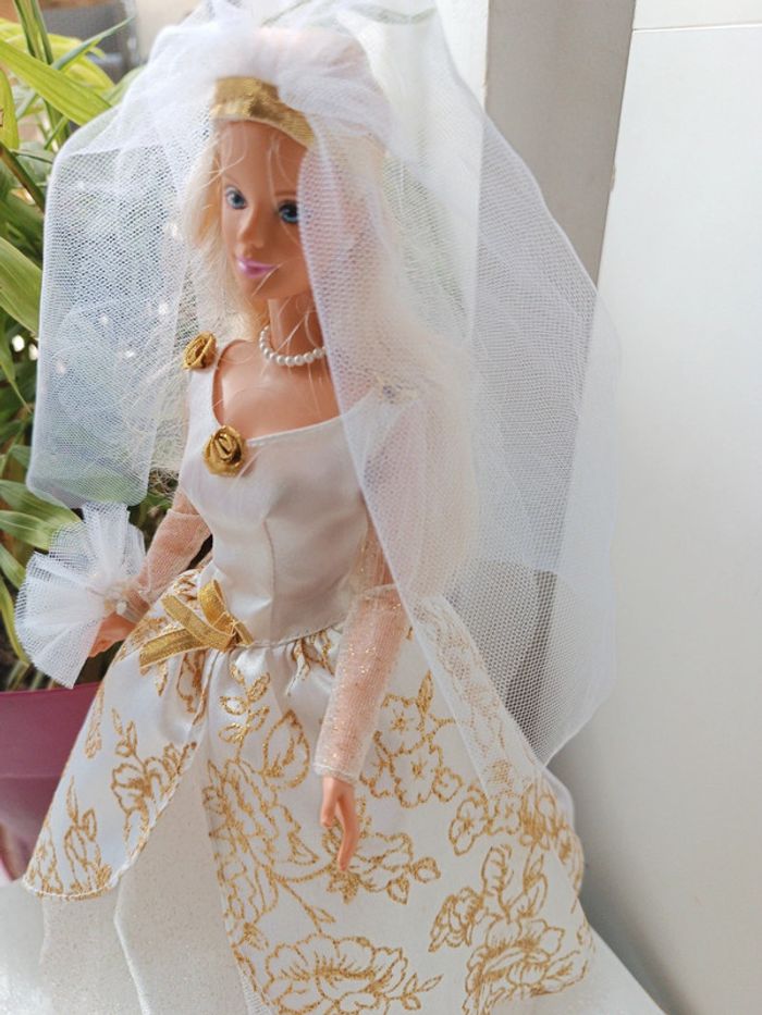 Barbie mattel doll poupée mannequin club mariage jeune mariée wedding wedd 1997 beautiful bride - photo numéro 10