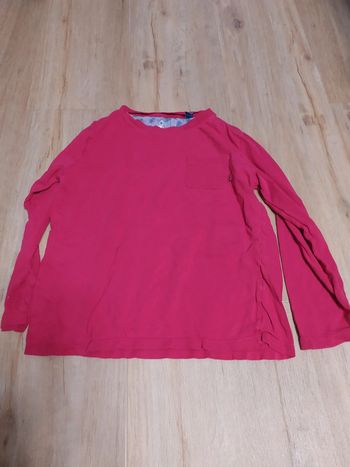 T-shirt manche longue Okaïdi rouge 8 ans