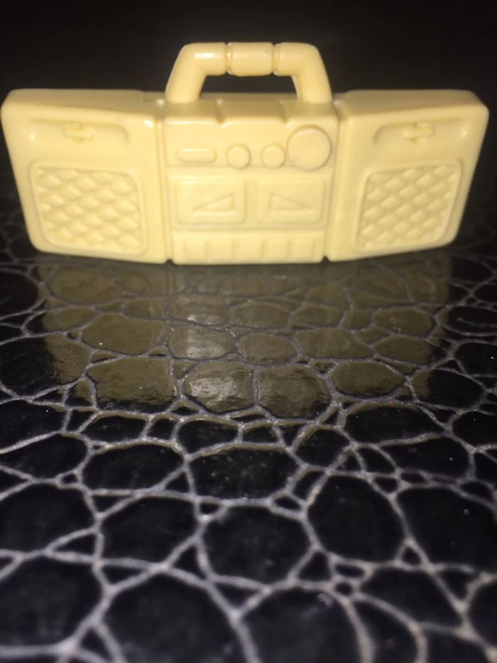 Vintage poste radio jaune mattel barbie - photo numéro 2