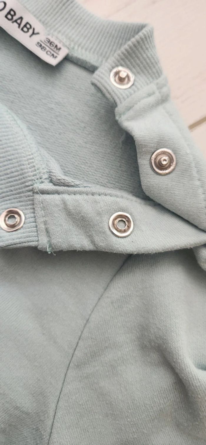 Pull bleu ciel garçon 3 ans - photo numéro 3