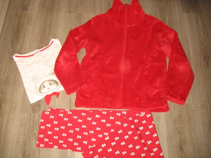 ENSEMBLE PYJAMA 3 PCS : VESTE + TEE SHIRT + PANTALON "ETAM" - TAILLE L - n°01 - photo numéro 2
