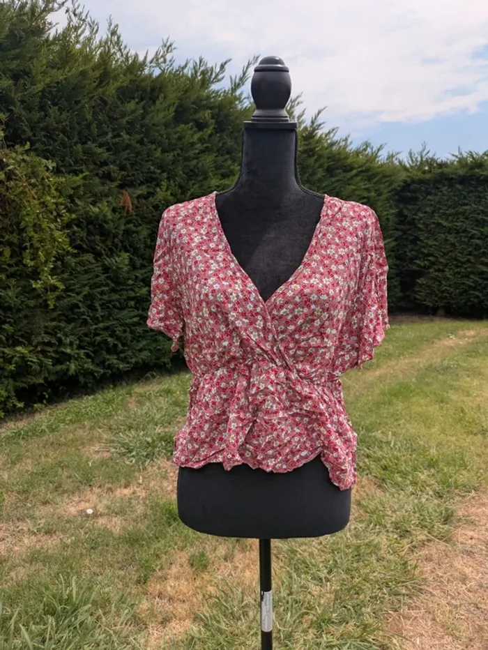 Top fleurie shein