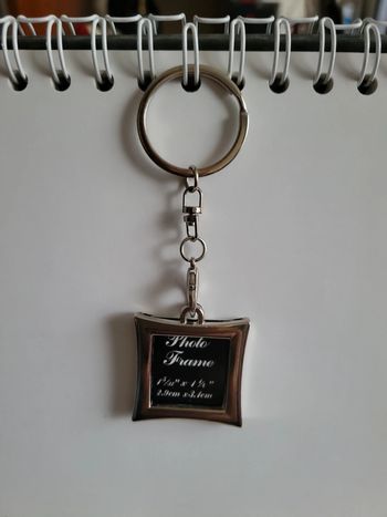 Porte clef cadre à photo carré