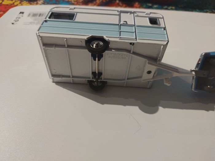 Ds Citroën avec caravane bleu - photo numéro 3