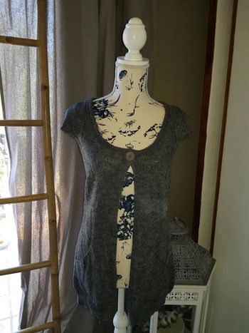 Gilet gris sans manches