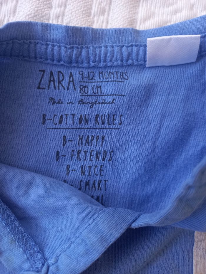 Lot de 3 t-shirts Zara 9-12mois 80cm - photo numéro 9