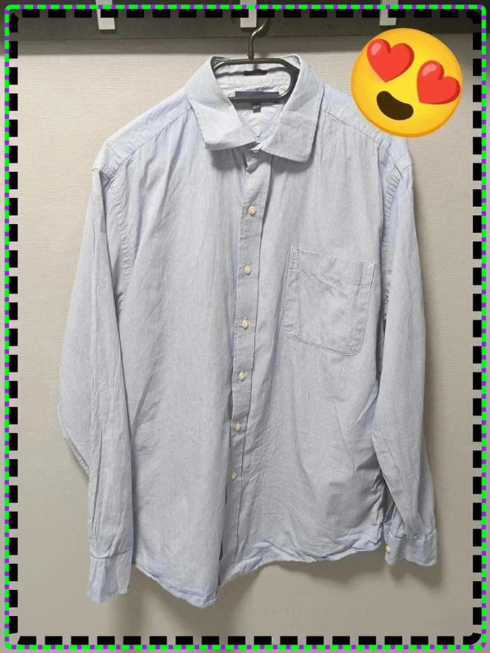 👔 Chemise à rayures Tommy Hilfiger – Blanc & Bleu – Taille 16½ 34-35 (équiv. XL Slim Fit) - photo numéro 4