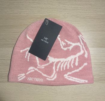Bonnet Arc’Teryx Bird Head Toque Bliss Pink/ Arctic Silk (Rose et blanc)