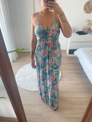 Robe longue à fleurs fleuries