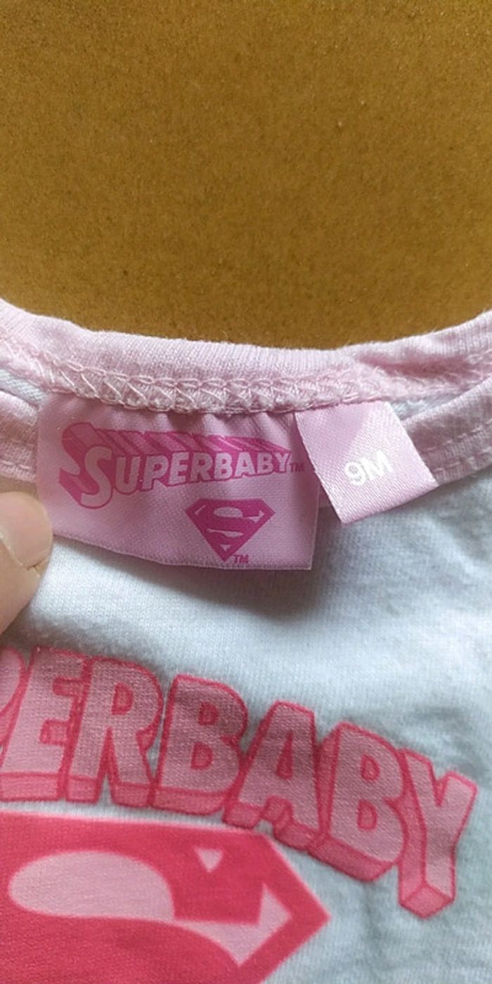 Body manches courtes superbaby 9mois - photo numéro 2