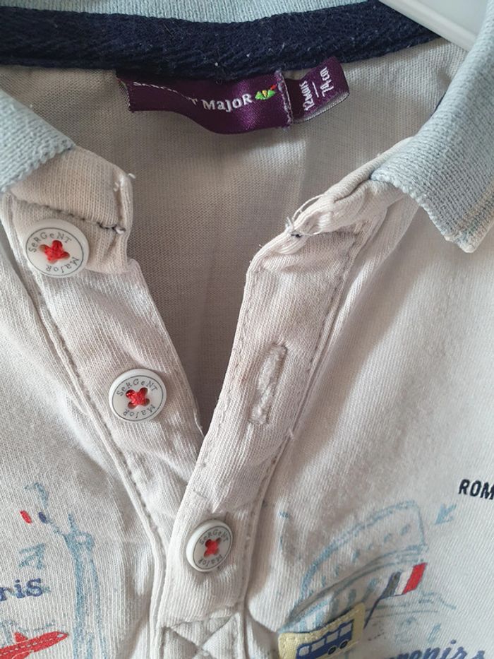 Polo 12 mois sergent major manches longues - photo numéro 3