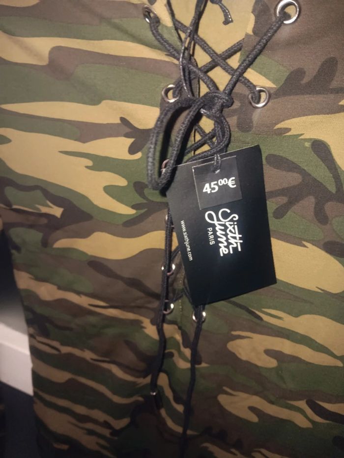Robe camouflage S Sixth June neuve avec étiquette - photo numéro 2