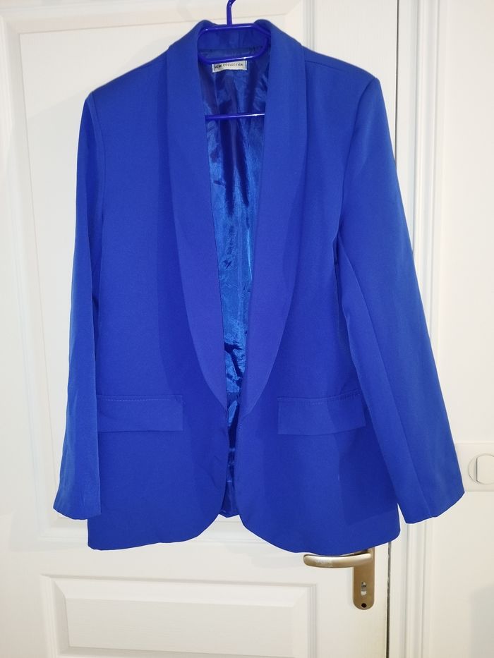 Veste tailleur bleu taille unique