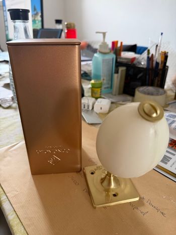 Porte savon écolier laiton et recharge savon ânesse 