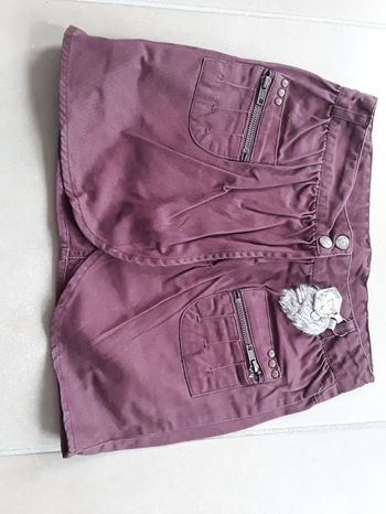 Jupe-portefeuille bordeaux 10 ans NKY TBE