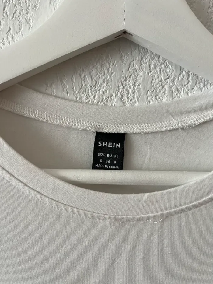 Body blanc manches longues SHEIN – Taille S (36) - photo numéro 3