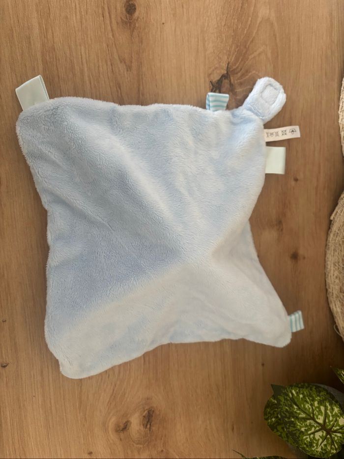 Doudou plat âne cheval bleu corsica textisun - photo numéro 3