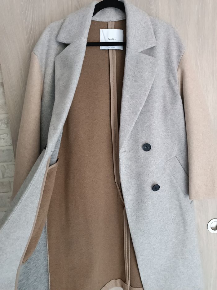 Manteau beige et marron taille 36 - photo numéro 6