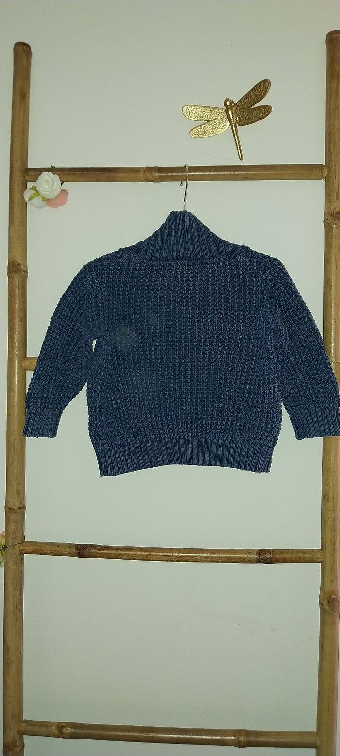 Pull Grosses mailles coton by Kiabi Excellent état 18 mois - photo numéro 2