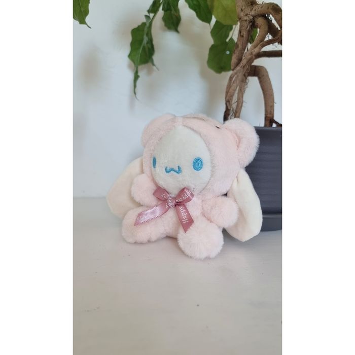 Jolie peluche porte-clé rose blanche  Chien Ours NEUVE - photo numéro 4