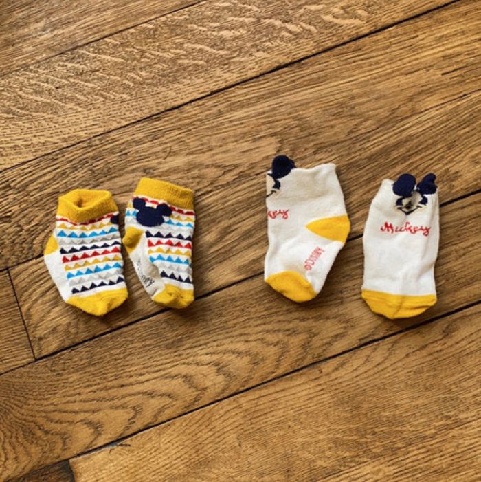 Lot de 2 paires de socquettes disney