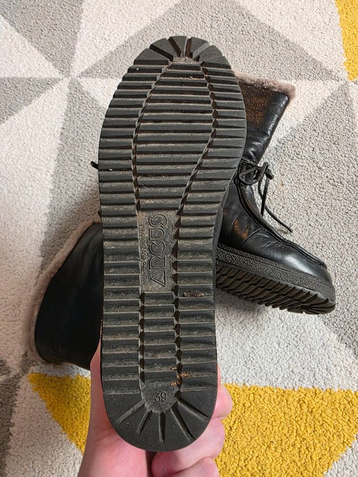 Bottes de neige en cuir vintage Arcus Taille 39 - photo numéro 6