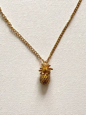 Collier doré ananas 🍍