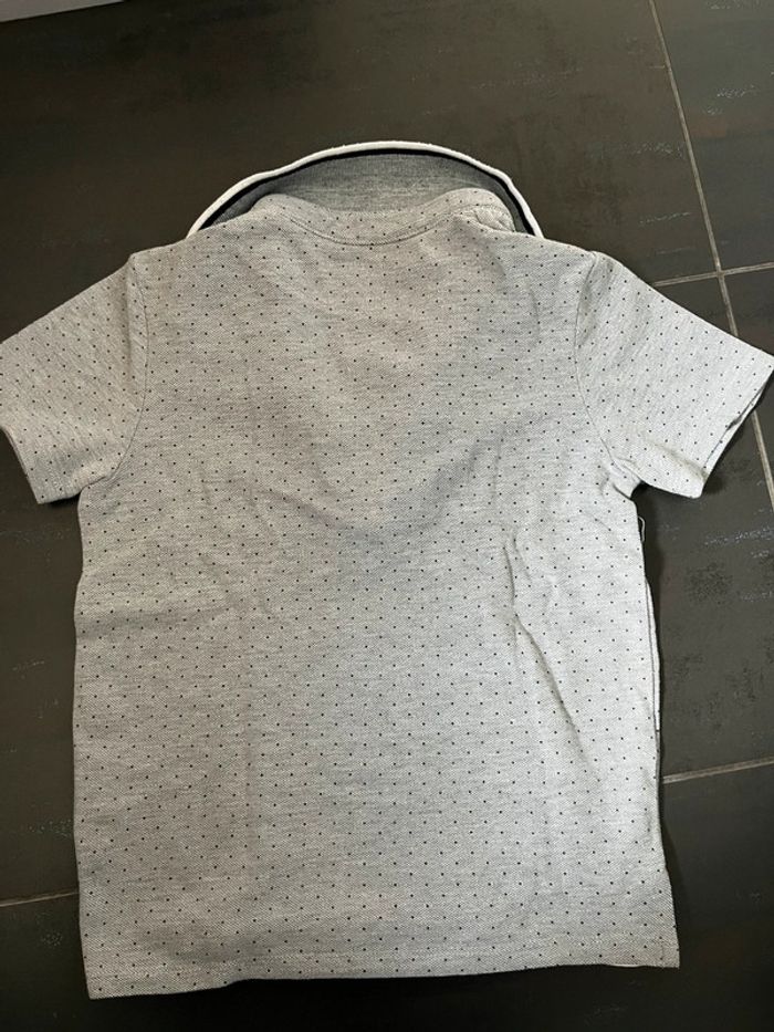 Polo gris IKKS 6 ans - photo numéro 2
