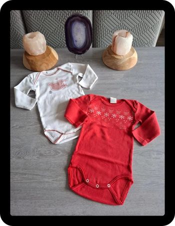 2 Bodies fille rouge et blanc