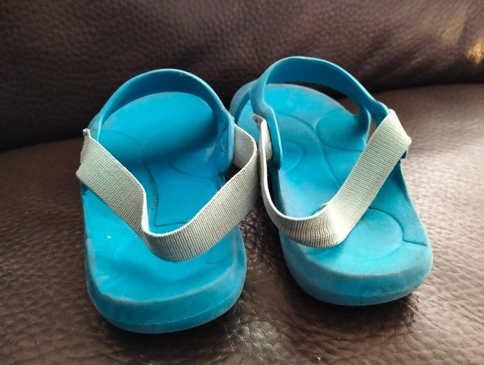 Claquettes turquoises Nabaiji 28/29 - photo numéro 4