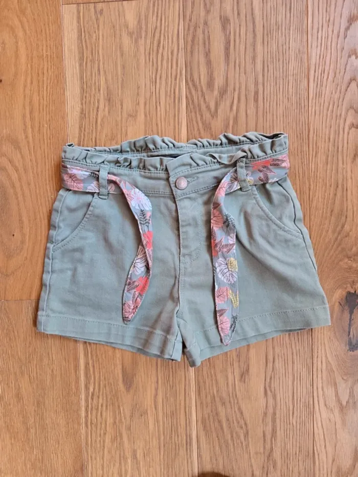 Short jeans kaki corail 8 ans - photo numéro 2